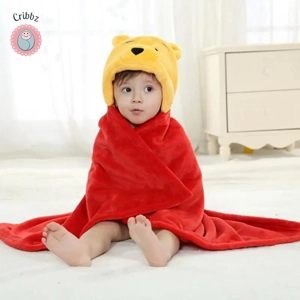 Childrens Cartoon Hooded Bath Towel Robe