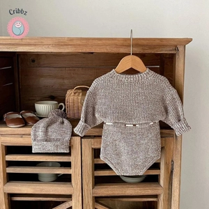 Newborn Knit Pullover and Shorts Set