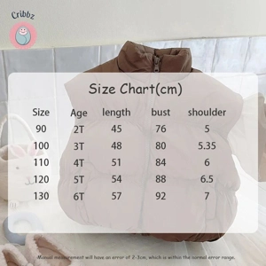 Warm Cozy Kids Turtleneck Winter Vest