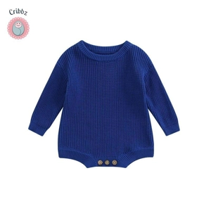 Cute Knitted Sweater Romper for Newborns