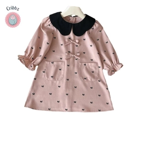 Sweet Peter Pan Collar Dress for Girls