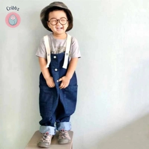 Casual Family Matching Denim Overalls