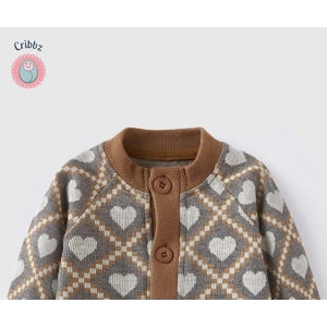 Cute Cartoon Knitting Coat for Infants