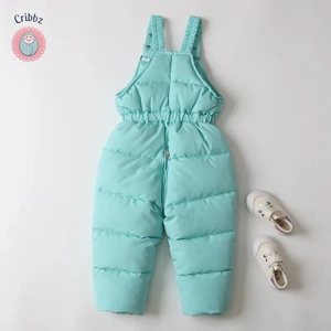 Thick Fur Lined Kids Ski Outfit Set