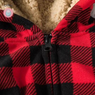 Cute Dinosaur Hoodie Winter Romper for Babies title=