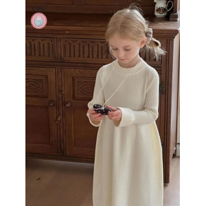 Korean Style Knitted Dress for Girls