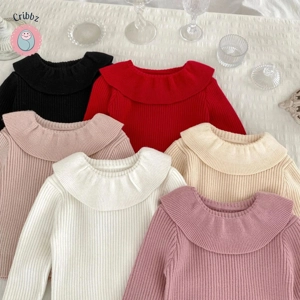 Baby Girls Lotus Leaf Collar Sweater