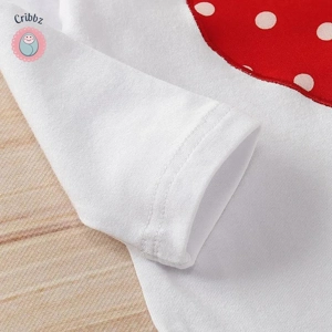 Newborn Baby Girl Heart Outfit Set