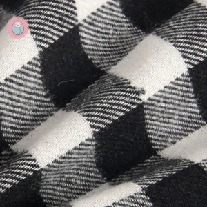 Cute Plaid Long Sleeve Baby Bodysuit