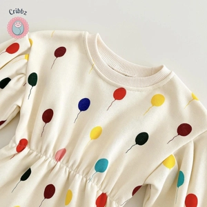 Autumn Cotton Princess Balloon Dress