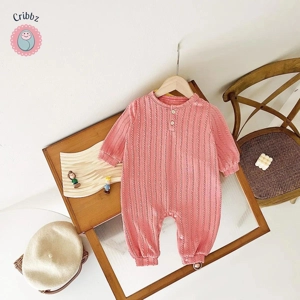 Soft Warm Knitted Baby Girls Romper