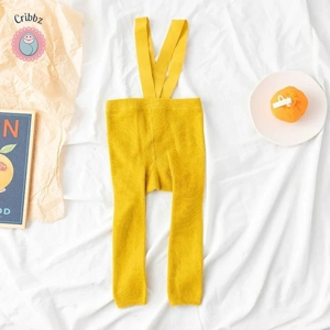 Infant High Waist Suspender Leggings