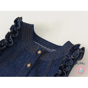 Sweet Denim Tank Dress for Girls