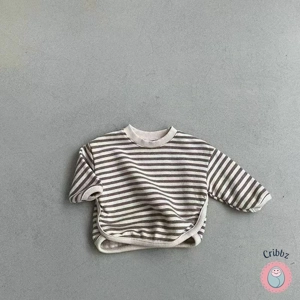 Autumn Striped Hoodie for Infants