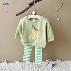 Baby Girl Fruit Embroidered Outfit