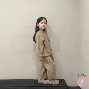 Knit Pullover and Wide Leg Pants Set