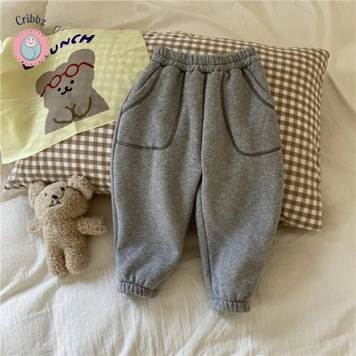 Thick Casual Pants for Kids title=