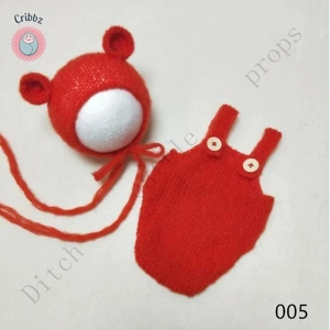 Handcrafted Mohair Baby Bonnet and Pants Set