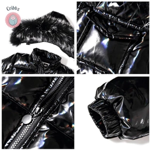 Unisex Down Jacket with Fur Parka