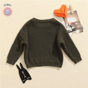 Knitted Long Sleeve Baby Sweater