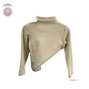 Autumn Winter Striped Turtleneck Shirt for Kids