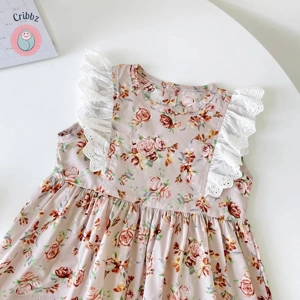 Summer Lace Flower Dress for Baby Girls