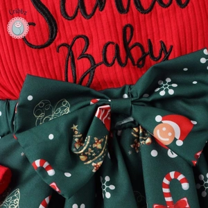 Infant Christmas Snowflake Dress with Headwear