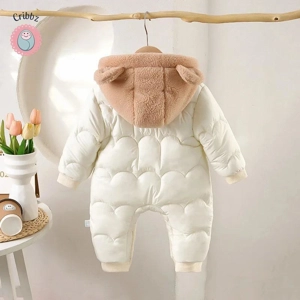 Warm Fleece Quilted Baby Jumpsuit