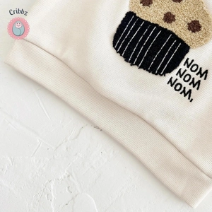 Toddler Boys Cake Embroidery Tracksuit Set