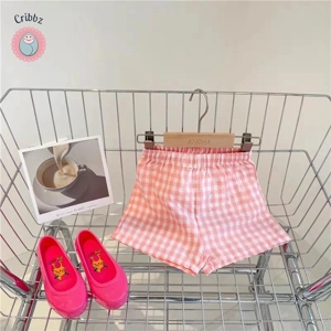 Plaid Summer Shorts for Kids