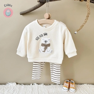 {Autumn Baby Polar Bear Outfit Set