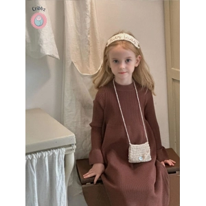 Korean Style Knitted Dress for Girls