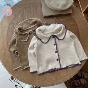 Spring Knit Sweater and Pants Set for Girls