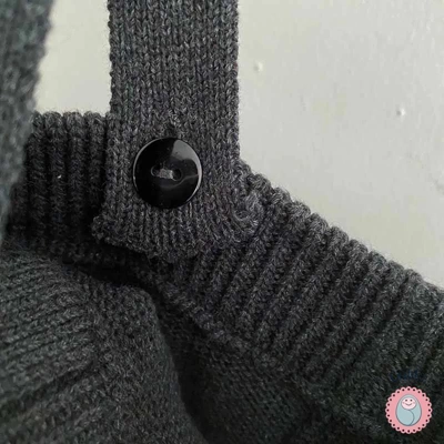 Autumn Knitted Cotton Baby Overalls title=