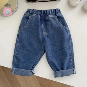 Soft Denim Straight Jeans for Kids