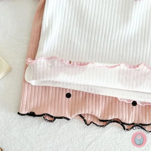 Spring Dot Print Baby Pajama Set