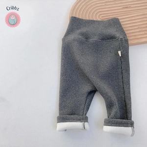 High Waist Fleece Thermal Baby Leggings