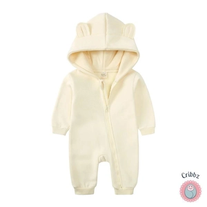 Newborn Bear Hoodie Jumpsuit Outfit