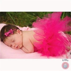 Newborn Tulle Tutu Skirt and Headband Set