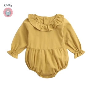 Cute Floral Long Sleeve Baby Bodysuits