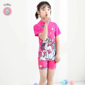 Baby Boy Unicorn Cartoon Swimsuit