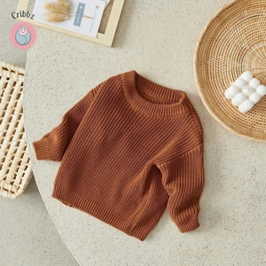 Knitted Long Sleeve Baby Sweater
