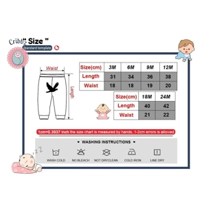 Cartoon Print Cotton Baby Leggings Set