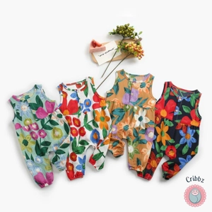 Sanlutoz Floral Sleeveless Baby Bodysuit
