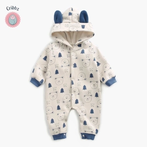 Winter Baby Boys Animal Jumpsuit Romper