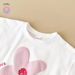 Cartoon Wave T-shirt and Beach Shorts Set