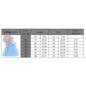 Girls Fairytale Princess Dress Costume