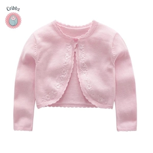 Soft Cotton Knit Baby Girl Cardigan