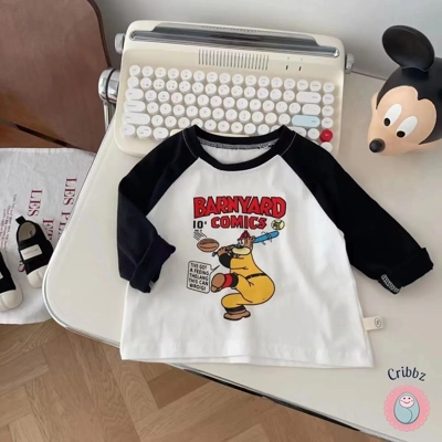 Cartoon Long Sleeve T-shirt for Kids title=