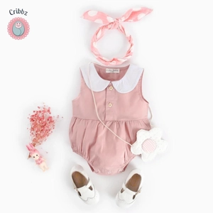 Cute Floral Summer Bodysuits for Baby Girls